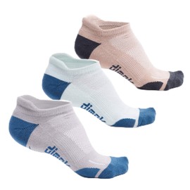 dimok Athletic Running Socks - No Show Wicking Blister Resistant Long Distance Sport Socks for Men and Women (Mixed2, X-Large)