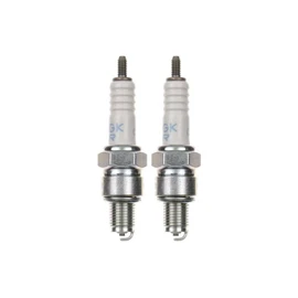 2 x Spark Plug CR6HS Spark Plugs Set of 2 Suitable for Motorcycle/Scooter Compatible with UR3AS UR4AS UR6AC P-RZ9HC P-Z9HC RZ98C Z9Y IUF22 U20FSR-U U20FSRL U20FSRU etc.