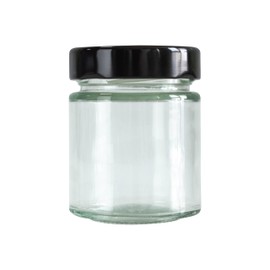 GPK4ALL 5oz Glass Jar with Metal Lids, Pack of 12 Set, herbs, spices, candy, beans