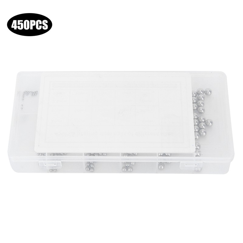 450Pcs Bearing Steel Balls Classification Kit High Hardness Caster Accessories