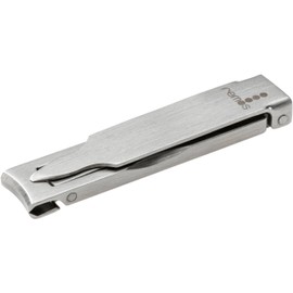 Remos Nail Clippers with Nail File - Flat and Compact Made of Stainless Steel 6 cm