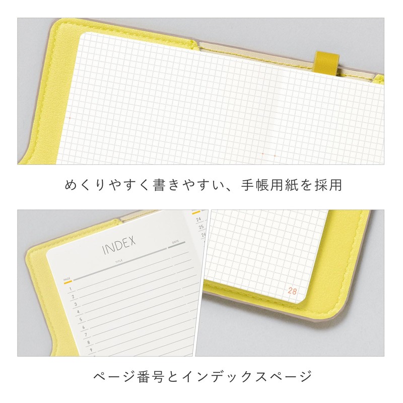 Iroha Publishing LSLN-M-04 Monthly Notebook, Mini, A6 Transformation, SUNNY Light