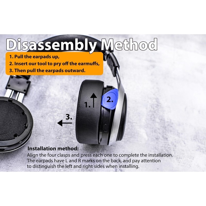 TRANSTEK Replacement Earpads Compatible with LucidSound LS20 LS25 LS30 LS40