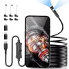 ENNOVOR Endoscope Dual-Lens 1920P HD Borescope Camera,16.4ft Semi-Rigid Snake Camera