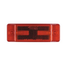 Maxxima M20330R Red 2" x 6" LED Clearance Marker/Auxiliary Turn Signal Light with Reflectorized Lens