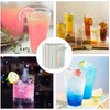 1000pcs 21cm Bendable & Retractable Plastic Straws in Vivid Multicolor