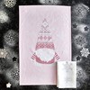 Ulster Weavers Cotton and Linen Tea Towels Christmas Gnomes (Pink,