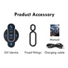 Docooler Motorcycle Handlebar Remote, Motorcycle Bicycle BT5.4 Media Button Controller,