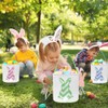 AOUTACC 3 Pack Easter Bunny Baskets, Easter Egg Hunt Bunny