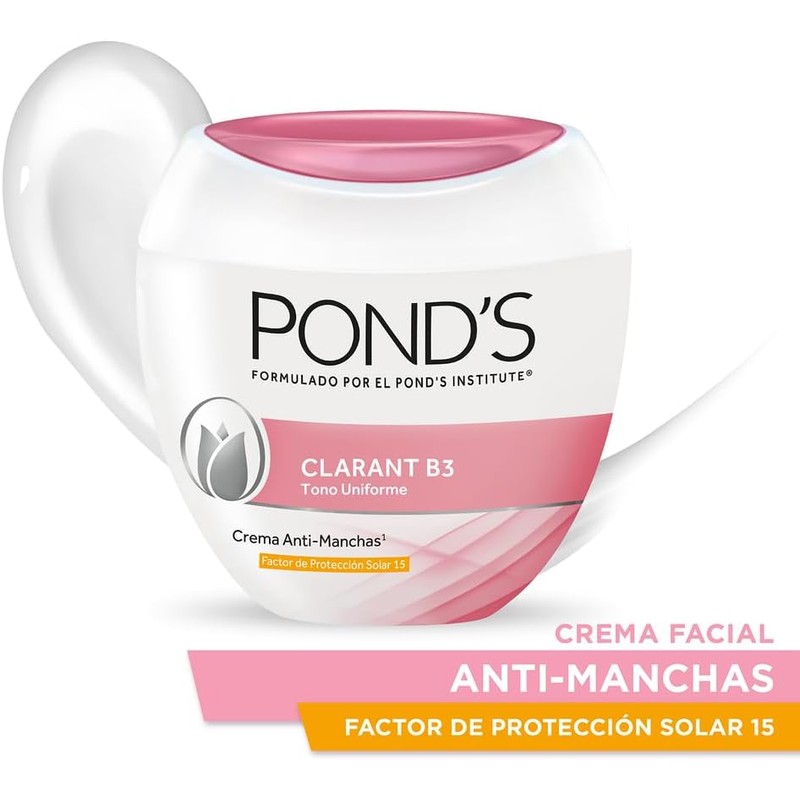 Pond's Crema Facial Anti-manchas Clarant B3 con SPF15 100 g