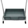 Cbhfmljd Broom and Mop Holder, Movable Floor-Mounted Mop Rack Broom
