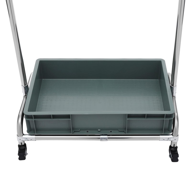 Cbhfmljd Broom and Mop Holder, Movable Floor-Mounted Mop Rack Broom