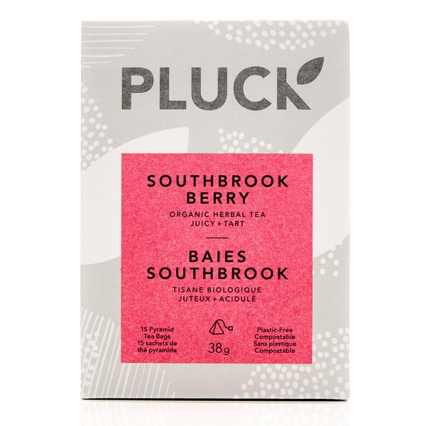 Pluck Tea Organic Herbal Tea Southbrook Berry 15 Tea Bags