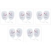 AED Trainer Pads, 5 Pairs XFT Replacement AED Electrode Pads