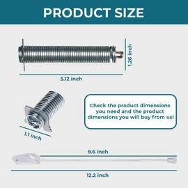 00754866 Dishwasher Door Spring Kit for Bosch/Thermador/Gaggenau Compatible with Various Models Including 754866,00623540,00627230,00659339,00751392,623540,627230,659339,751392,PS8770519