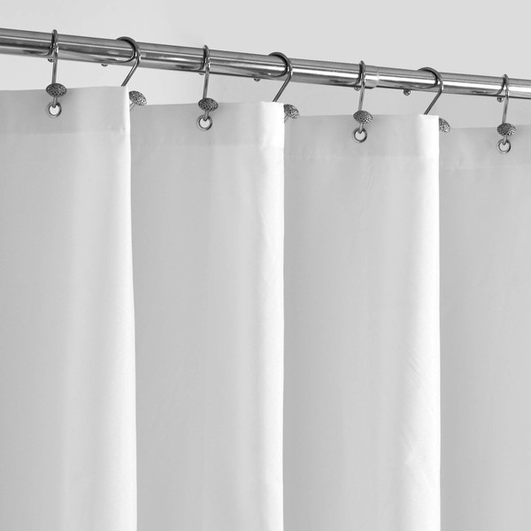 ALYVIA SPRING Waterproof Fabric Shower Curtain Liner with 3 Magnets