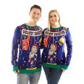 Ugly Christmas Party Knitted Ugly Christmas Sweater - Funny Santa Pullover - Christmas Sweater for Men and Women - Ugly Sweater Winner - 3XL