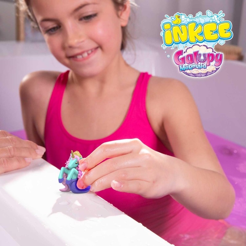 CRAZE INKEE GALUPY MERMAID | Meerjungfrau Badekugel mit Überraschung, Kinder