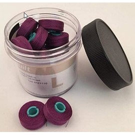 Fil-Tec FT-MQL-40255 Prewound Bobbin Magna Quilt Spool Glass, Purple