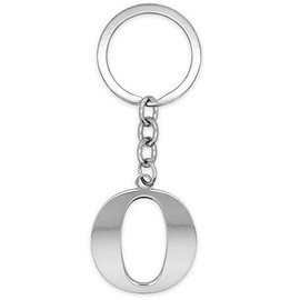 SoulCats Letter Keyring Silver A-Z Shiny Initials Keychain Stainless Steel, Stainless Steel