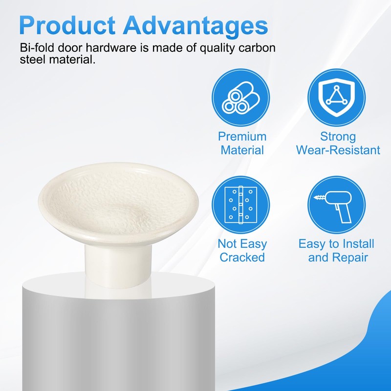 PATIKIL Bifold Door Hardware, 1.8 Inch Bi-Fold Door Pull Knob