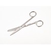 Curved Scissors, Pointed - Blunt, Length 14 cm, Stainless Steel