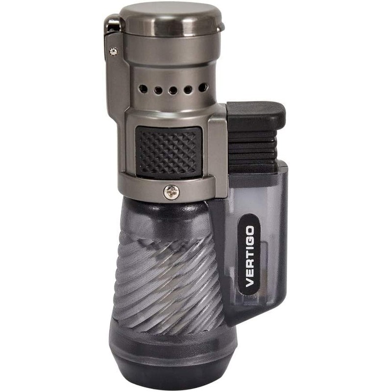 Vertigo by Lotus Cyclone Triple Torch Cigar Lighter Charcoal 2
