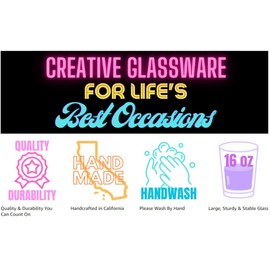 Bonus Dad - Step Dad Gift - Stepdad Birthday Present - 16oz Pint Glass Mug Drinking Cup