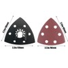 Pack of 101 Delta Sandpaper Triangular Sanders, Velcro Sanding Pads