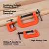 PONY Malleable Iron C-Clamp Set, 3-Piece, (1", 2", 3")