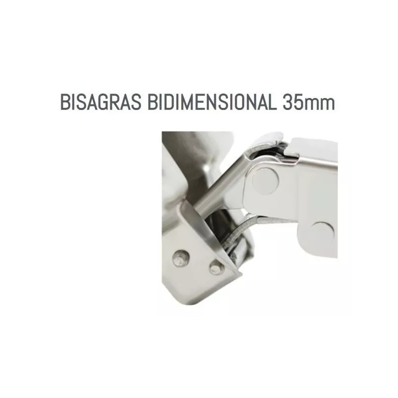 SIQUAR Bisagra Bidimensional 35mm 15 Pares Incluye Tornillos