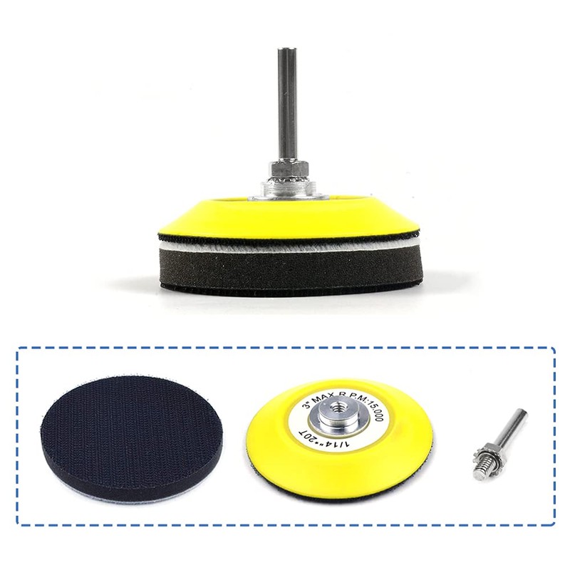 Mesee Pack of 2 Sanding Disc Pads, Polishing Pad Adapter,