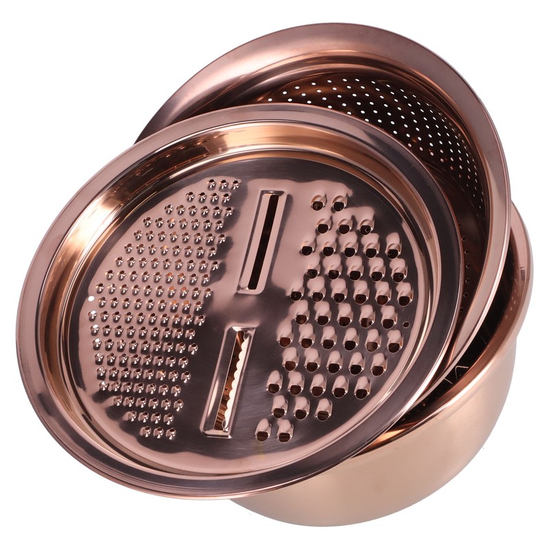 Multipurpose Water Basin Drain Basket with Vegetable Cutter Grater Stainless