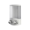 Croydex Double Soap Dispenser, Shower Dispenser Wall Mounted, Lifts Off