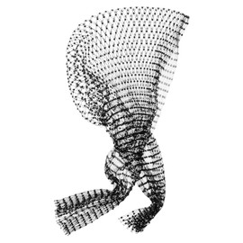 Mikinona Elegant Rhinestone Mesh Headband Girls Hair Scarf Headpiece for Women Party