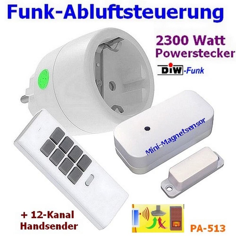 DIW-Funk Exhaust Control PA-513 Economy Set Window Contact Switch DFM-2000