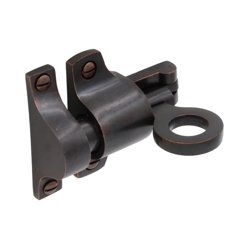 Transom Window Springing Bronze Casement Latch with Round Handle Pull