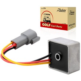 Roykaw Golf Cart Voltage Regulator for Club Car Precedent and Tempo 4-Cycle Gas Models, Replaces OEM # 1025159-01, 1028033-01, 12 Volt w/3 Pin Connector