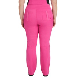Healing Hands Womens Scrubs Pants 5 Pocket Purple Label 9133 Cargo Tori Women Yoga Pant Lightweight Soft Fabric, Shocking Pink LT
