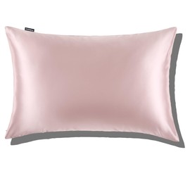 Mulberry Silk Pillowcase for Hair and Skin: 22 Momme Both Sides 100% Pure Silk Pillow Case with Hidden Zipper - Natural Hypoallergenic Pillow Cover for Cooling Sleep 1 Pack 50 x 75 cm Pink