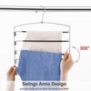 FeeraHozer Pants Hangers Non Slip 3 Pack Space Saving Hangers