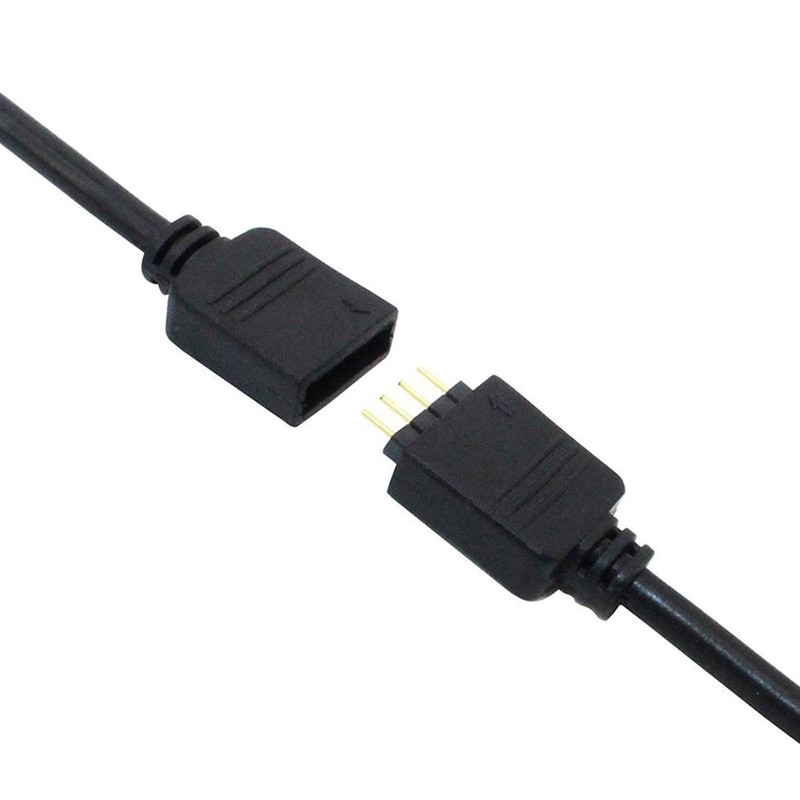 RGBZONE 2 Pack Black 4 Pins LED Splitter Cable Strip