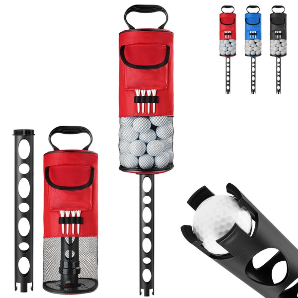 EzyAce Golf Ball Retriever, Golf Shag Bag for Golf Balls