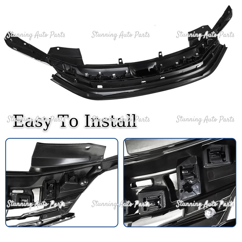 Stunning For 2016-2017 Honda Accord 4 Door Chrome Front Upper