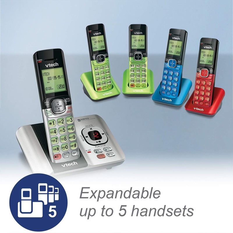 VTech CS6529-4B 4-Handset DECT 6.0 Cordless Phone with Answering System