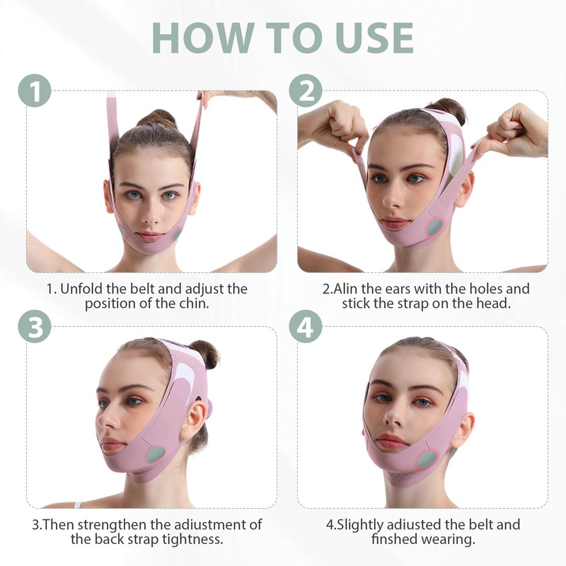 Face Lift Belt, Graphene Facial Lifting Band, V Shaped Belt