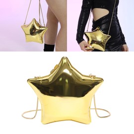 TONXX Women Evening Bag Acrylic Shoulder Bag Evening Crossbody Bag Star Shape Bag Evening Purse for Party Silver