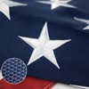 Nylon Canvas American Flag 2.5x4 FT TearProof Series for Outside,
