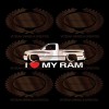 Isakson Designs I Love My Ram Decal Sticker Lowered For