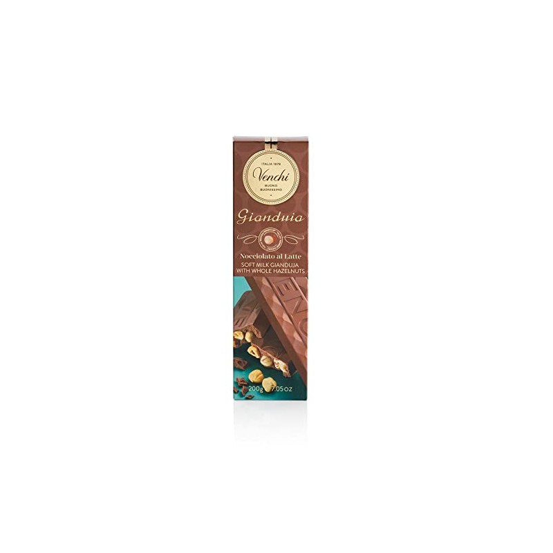 Venchi - Milk Gianduia with Hazelnuts Soft Bars, 7.05 oz